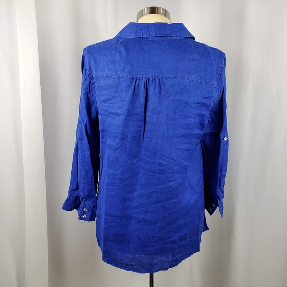 🆕️I.N.C Button Down Shirt - 100% Linen - Picture 3 of 6